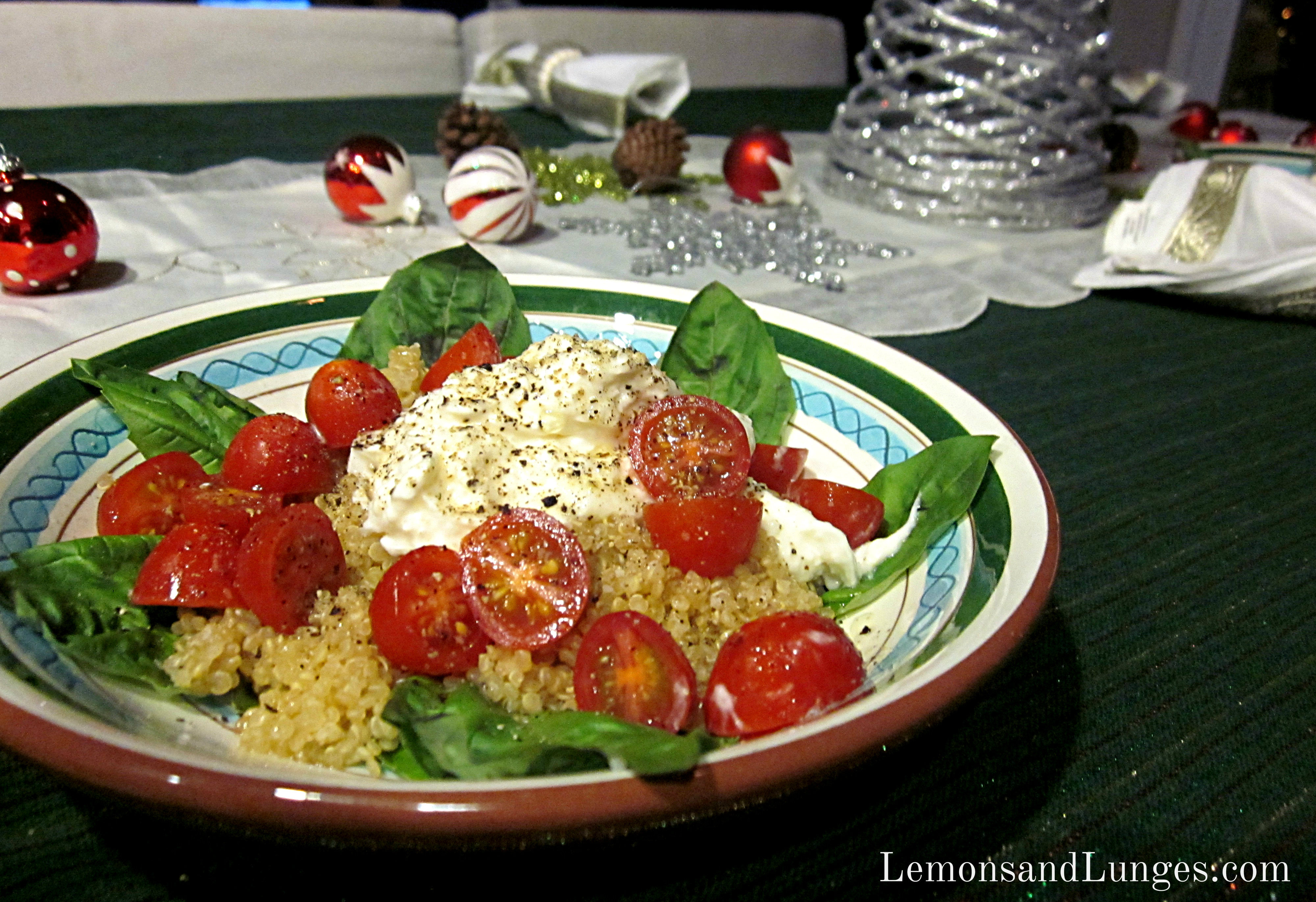 quinoa tomato burrata salad